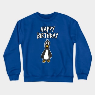 Happy Birthday Penguin Crewneck Sweatshirt